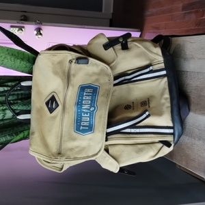 True north dealer summit hiking and camping rugged large canvas backpack